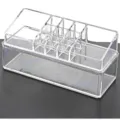 Organizer Trucco in Acrilico Trasparente Scatola Porta Cosmetici Multifunzionale - 1069 1 scomparto inferiore
