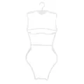White plastic swimsuit hanger body shape display rack for women swimwear retail shop 1pc - White Swim Display Rack