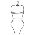 Black plastic female body shape swimsuit display hanger for retail clothing stores. - Black Swim Display Rack