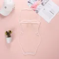 Plastic swimsuit hanger for women, transparent body shape display rack for bikini and swimwear. - Semi-Transparent Swim Display Rack