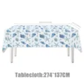 Blauer Muschel Tischdecke für Party Dekoration, 274x137cm Ozean Thema Tischabdeckung neu. - Blaue Muschel Tischdecke (137*274cm)