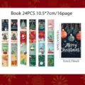 Weihnachten tasche mini notizbücher 24stk 10.5x7cm süße tragbare schüler schreibwaren - Stil A Heftbindung / 24 Blöcke/Packung