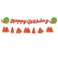 Wassermelone Geburtstag Party Banner Sommer Frucht Thema Hängende Dekoration Zubehör SKU - Wassermelone Banner