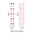 Valentinstag rosa Herz und XO Papier Girlande hängende Dekorationen Set für Party. - Rosa Valentinstag Herz Girlande
