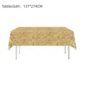 Stroh muster rechteckige Tischdecke fuer Western Party Dekoration 137x274cm - Heuhaufen Tischdecke / 1 Stück/Packung (137*274CM)