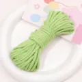 4mm light green polyester cotton braided cord DIY handmade jewelry accessories craft rope - 4mm 10m Pack / Apple Green