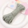 4mm Poly-Cotton Braided Cord Sage Green Craft String for DIY Jewelry Accessories - 4mm 10m Pack / Bean Green