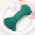 4mm green polyester cotton braided cord handmade DIY jewelry making bracelet accessory. - 4mm 10m Pack / Verdant