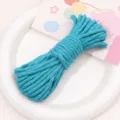 Blue 4mm polyester cotton braided cord for DIY handmade crafts and jewelry making accessories. - 4mm 10m Pack / Elegant Green