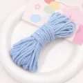 Light blue 4mm braided cord for DIY handmade bracelets, necklaces, and accessories. - 4mm 10m Pack / Elegant Blue