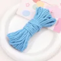 4mm Blue Braided Cotton Rope for DIY Craft Twine Bracelet Necklace Making Accessory - 4mm 10m Pack / Moon White Blue