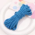 Blue braided cord 4mm polyester cotton rope for handmade DIY jewelry making accessories - 4mm 10m Pack / Teal