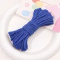 4mm Blue Cotton Cord Braided Rope DIY Handmade Bracelet Necklace Accessories Material - 4mm 10m Pack / Royal Blue
