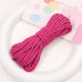 Magenta 4mm Cotton Cord Macrame Craft Rope for DIY Handmade Craft Accessories Item - 4mm 10m Pack / Rose Red