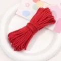 4mm red cord for handmade DIY crafts, braided string for bracelets, necklaces, and jewelry making. - 4mm 10m Pack / Bright Red