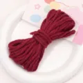 Dark red 4mm braided polyester cotton cord for DIY handmade bracelets and necklaces. - 4mm 10m Pack / Burgundy