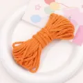 4mm orange polyester cotton braided cord for DIY handmade bracelets necklaces and craft supplies - 4mm 10m Pack / Golden Yellow