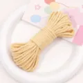 4mm Light Yellow Braided Cord DIY Craft Rope Handmade Jewelry Accessory Bracelet String - 4mm 10m Pack / Light Yellow