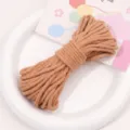 4mm Khaki Polyester Cotton Cord Braided DIY Craft Rope Bracelet Necklace Accessory - 4mm 10m Pack / Apricot Yellow