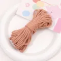 4mm colored polyester cotton cord DIY handmade braided rope bracelet necklace accessories - 4mm 10m Pack / Brick Red