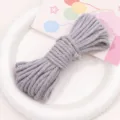 4mm grey braided polyester cotton cord for handmade DIY craft string jewelry making - 4mm 10m Pack / Light Gray