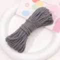 4mm gray cotton cord braided rope diy handmade craft string for bracelet necklace accessory - 4mm 10m Pack / Dark Gray