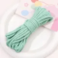 4mm Mint Green Polyester Cotton Braided Cord DIY Handmade Craft String Accessory - 4mm 10m Pack / Aurora Green