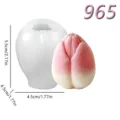 Tulp siliconen mal voor DIY handgemaakte aromatherapie kaarsen, epoxyhars ambachten en bloemdecor. - Tulpknop stijl (lz-965) / Ongeveer 4.5x5.5cm