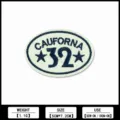 Parche bordado termoadesivo insignia aplicación con CAUFORNA letra 32 diseño para ropa chaqueta DIY. - Parche Número 32 Elipse (XFNL-7)