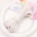 White polyester cotton cord variant, perfect for handmade DIY jewelry, bracelets and crafts. - 4mm 10m Pack / Off White