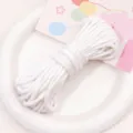 White braided rope cord for DIY handmade crafts and jewelry accessories variant item. - 4mm 10m Pack / Creamy White