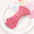 4mm pink polyester cotton cord twisted rope for DIY handmade bracelets necklaces crafts making - 4mm 10m Pack / Watermelon Pink