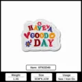 Colorful English letter embroidery patch clothing accessory, size 5x6.1cm, weight 1.3g. - Good Day Style(XFN3D-46)