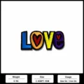 Colorful LOVE embroidered patch clothing accessory DIY iron-on badge colorful heart motif - Love Heart Style(XFN3G-8)