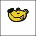Cute cartoon bear head embroidered patch for kids clothing DIY decoration and repair items. - K-399