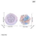 Molde de silicona para vela flor de loto rosa 3D DIY jabón yeso con variante tamaño. - Loto lz-305 / Blanco