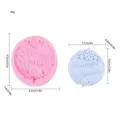 Set de moldes de silicona para pastillas de cera y decoraciones de tartas con dimensiones. - Feliz cumpleaños PM-99