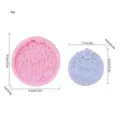Molde de silicona para tableta de cera con texto feliz cumpleaños y relieve floral para tarta. - Feliz cumpleaños PM-100