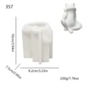 Καλούπι σιλικόνης καθιστός βάτραχος DIY χειροποίητη ρητίνη εποξειδική διακόσμηση σπιτιού. - Βάτραχος που Σκέφτεται (lz-357) / 220g