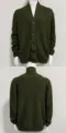 Cardigan de Punto Grueso para Hombre Otoño Invierno Manga Larga con Bolsillos - M / Verde Militar