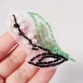 Handgemaakte parel bloem blad patch DIY kleding tas naai accessoire variant artikel - Bos Stijl Premium Flicken (CS-J789) / 4.6x8cm