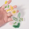 Handgemaakte kraal pailletten bloem patch DIY strass steen applicatie voor kleding tassen - Dagelijks Bloemen Flicken (CS-J791) / 13.3x12cm