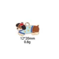Leuke emaille puppy hond bedel hanger voor DIY armband en ketting sieraden maken accessoires. - 2# Gele ster hond