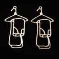 Dijes de aleación dorada para perchas de ropa zapatos joyería DIY llaveros colgar - Pantalones / Dorado