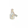 Detalle en primer plano del colgante de amuleto de botella de los deseos de aleación de zinc. - 15# Botellas a la deriva
