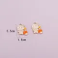 Cute Halloween mummy pumpkin enamel metal charms pendant for DIY jewelry making accessories - Mummy Pumpkin