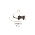 Zinklegering hoed hanger met strik geëmailleerd, DIY sieraden accessoire 16x21mm. - Hoed / #3 Witte hoed