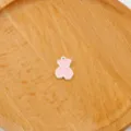 Pendentif patte d'ours peint en alliage DIY pour collier bracelet accessoires de bijoux - Ours Rose / 20x13mm (1 Pièce)
