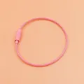 Portachiavi con cavo in filo metallico rosa anello per borse e creazione di gioielli - 5cm di Diametro / Rosa diametro 5 cm