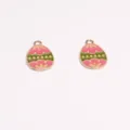 Huevo de Pascua colgante de aleación esmaltada accesorio de joyería DIY para collar llavero - 21*13mm / 2#